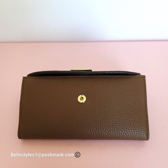 DOONEY & BOURKE Colorblocked Pebbled Grain Leather Continental Clutch Wallet - Picture 9 of 16